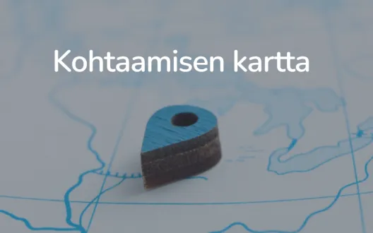 kartta, jonka päällä on osoitin