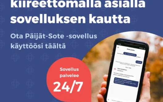 Kiireettömän yhteydenoton markkinointi. Palvelu käytettävissä 24/7.