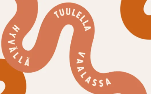 Kuvio ja teksti, joka kuvaa viestintäkampanjaa.