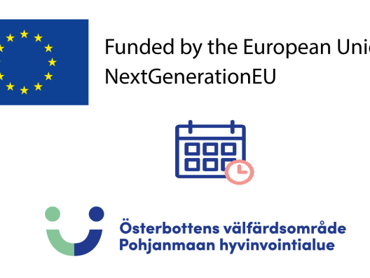 Kuva eu-logosta ja ajanvarauskalenterista