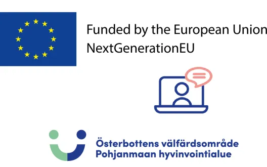 Pohjanmaan hyvinvointialueen ja Euroopan Unioinin logo