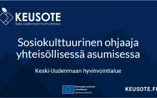 Sosiokulttuurinen ohjaaja yhteisöllisessä asumisessa
