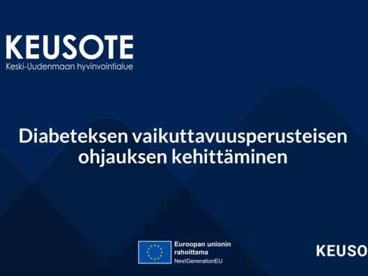 Diabeteksen vaikuttavuusperusteisen ohjauksen kehittäminen