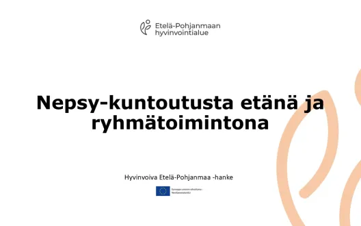 Nepsy-kuntoutusta etänä ja ryhmätoimintona