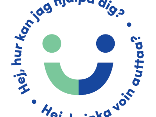 Kuinka voin auttaa -logo