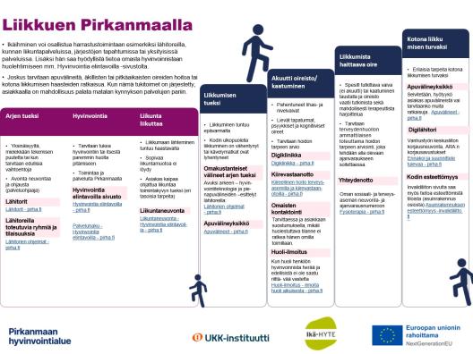 Liikkumisen tuen portaat Pirkanmaan sote-ammattilaisille ohjaustyön tueksi