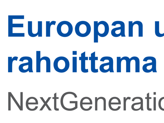 EU-lippu - Euroopan unionin rahoittama NextGenerationEU