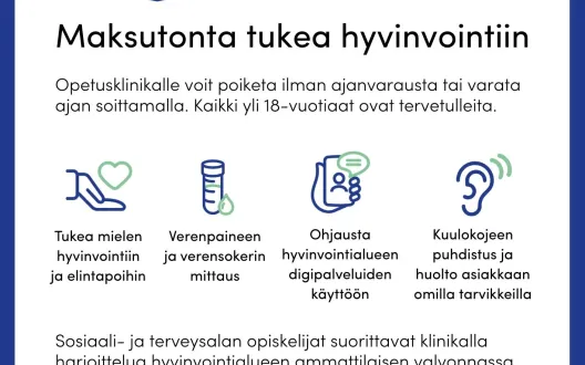 Opetusklinikan mainos