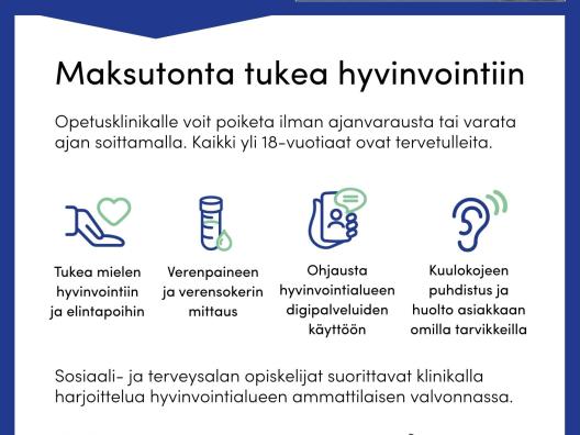 Opetusklinikan mainos