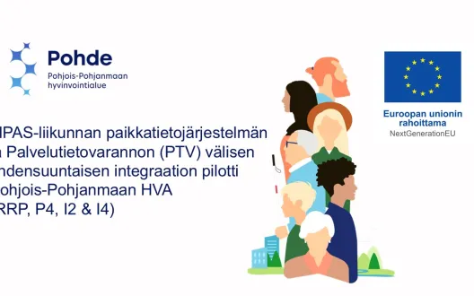 LIPAS-liikunnan paikkatietojärjestelmän ja Palvelutietovarannon (PTV) välisen yhdensuuntaisen integraation pilotti Pohjois-Pohjanmaan HVA. (RRP, P4, I2 & I4)