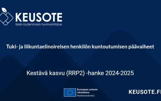 Otsikkokuva, jossa rahoittajan eli Euroopan unionin logo.