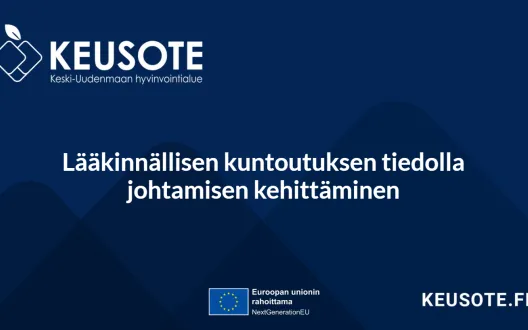 Otsikkodia: Lääkinnällisen kuntoutuksen tiedolla johtamisen kehittäminen