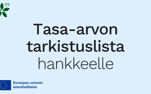 Tasa-arvon tarkistuslista hankkeelle