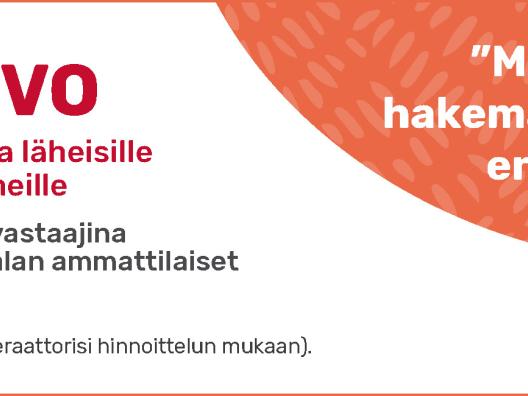 Muistineon banneri, jossa palvelun tiedot