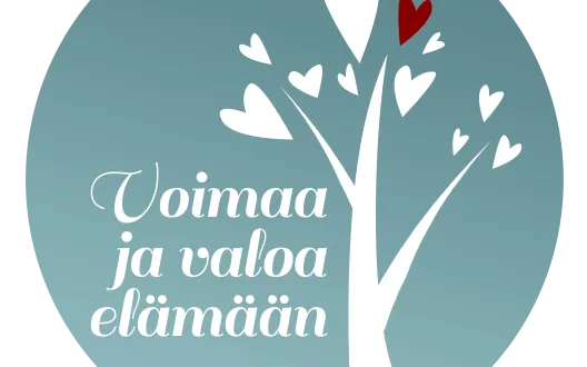 Voimaa ja valoa elämään -hankkeen logo. 