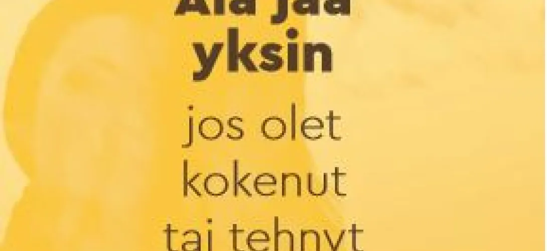 Välitä! -  nopea kriisiapu seksuaaliväkivaltaa kokeneille