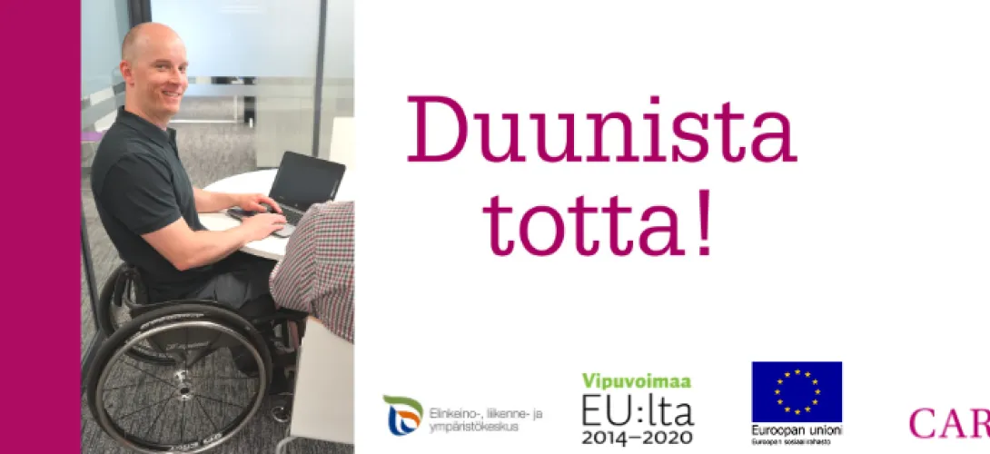 Duunista totta -vammaisten työllistämishanke