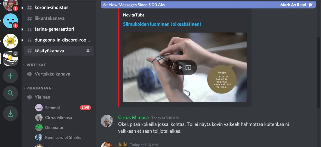 Digitaalinen toiminta Discordiin
