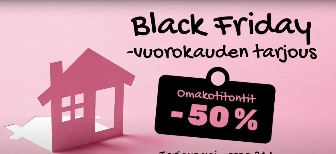 Lapuan kaupungin 24 tunnin mittainen Black Friday -tonttikampanja