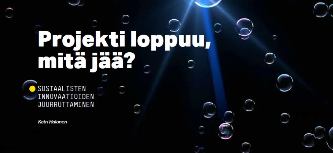 Projekti loppuu, mitä jää? Sosiaalisten innovaatioiden juurruttaminen