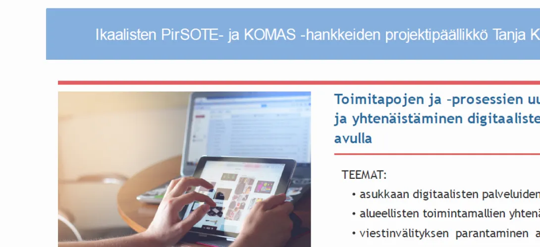 KOMAS3-hankkeen tuotokset
