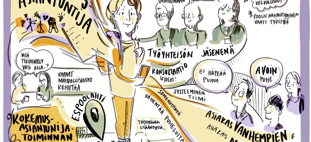 Kokemusasiantuntijavanhempi  lastensuojelun avohuollossa, osana Espoonlahden lastensuojelun tiimiä