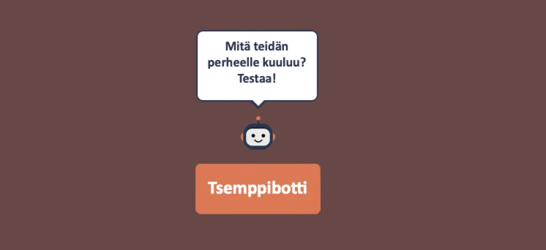 Virtuaalista vanhemmuuden tukea Tsemppibotilla