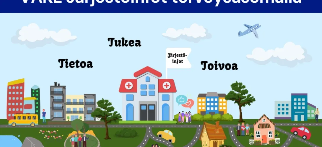 Vantaan ja Keravan hyvinvointialueen Järjestöinfot - järjestöt tutuiksi terveysasemilla