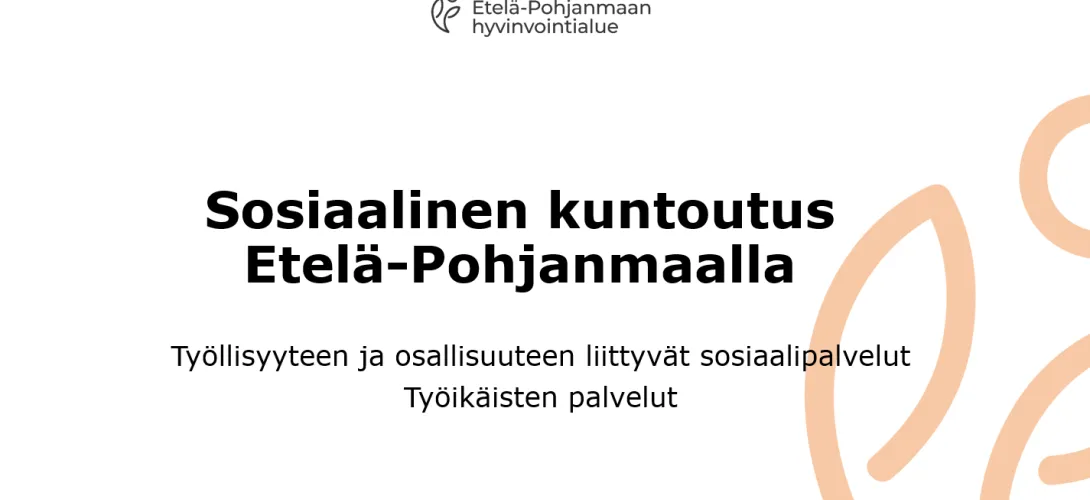 Sosiaalinen kuntoutus Etelä-Pohjanmaalla