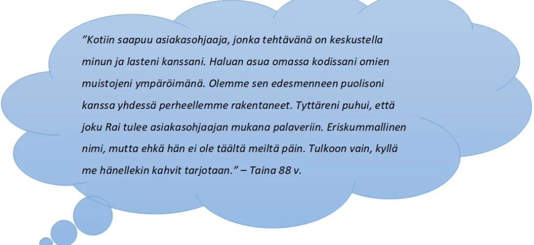 RAI-kokonaisuuden selkeyttäminen ikäihmisten palveluissa ja asiakasohjauksessa