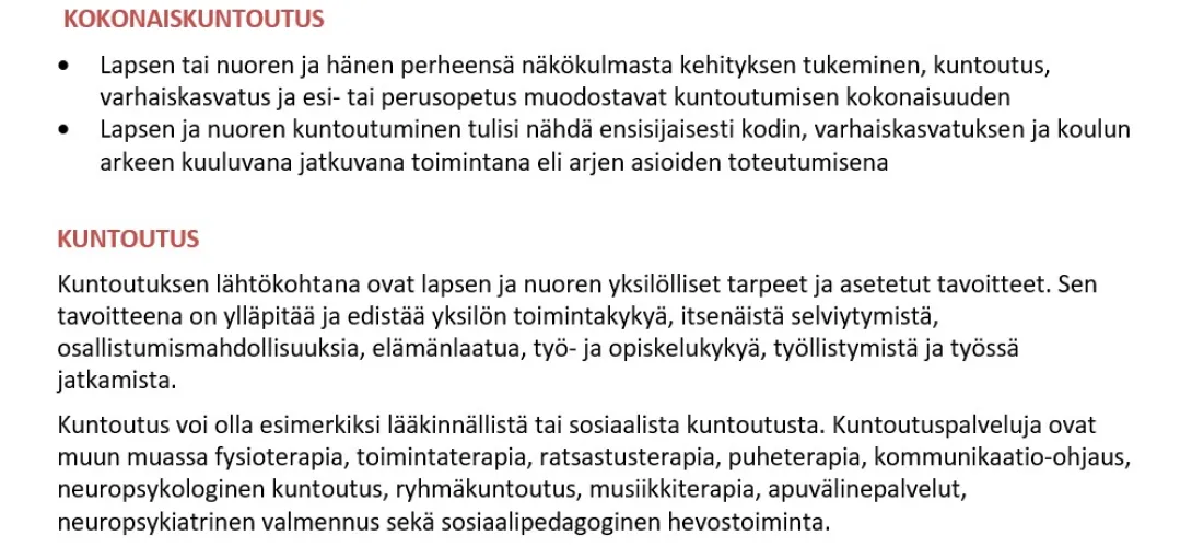 Osallisuuskierros Lasten ja nuorten kuntoutus, Pohjois-Karjalan hyvinvointialue
