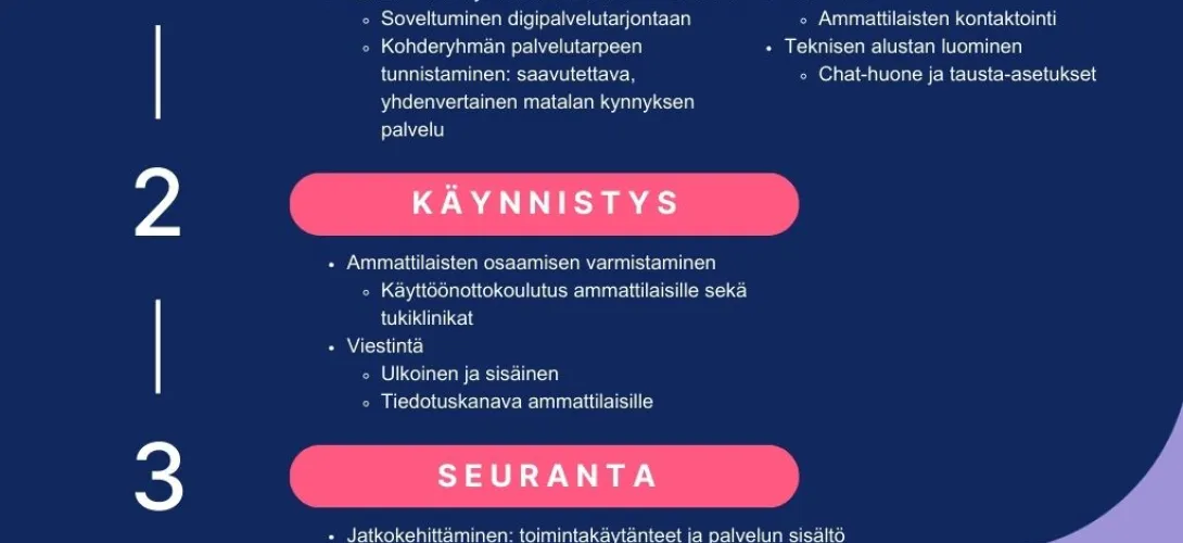 Pirkanmaan hyvinvointialueen Neuvolachat-palvelun toteuttamisen malli