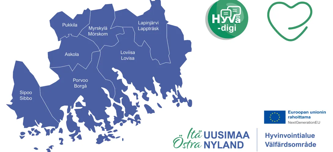 HyVä-digi, digitaalinen sotekeskus, Itä-Uudenmaan hyvinvointialue (RRP, P4,I1,I4)