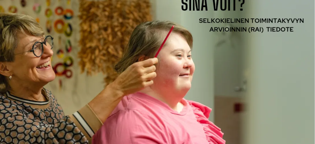 Selkokielinen toimintakyvyn tiedote (RAI) vammaispalveluille