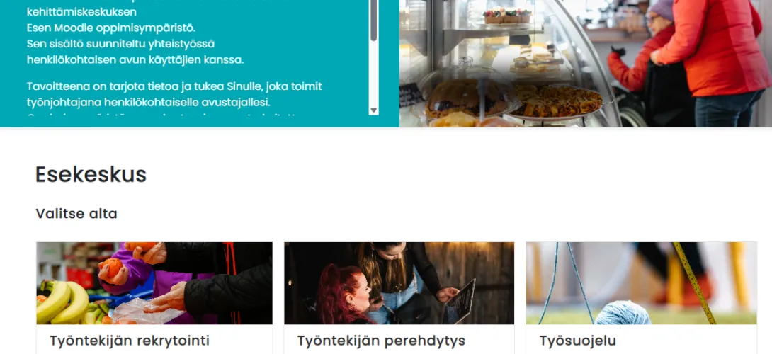 Verkko-oppimisympäristö henkilökohtaisen avun käyttäjille