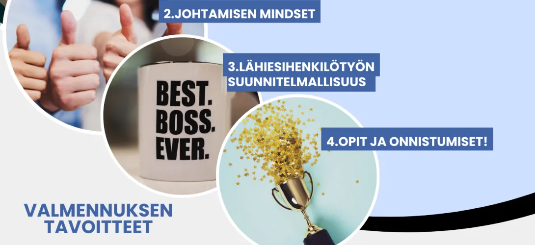 Potentiaalinen pomo : voimavarakeskeinen esihenkilöiden yksilö- ja  vertaisvalmennus, Kainuun hyvinvointialue (RRP, P4, I1) 