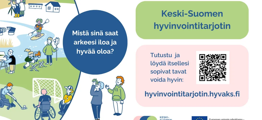 Hyvinvointia edistävä toiminta helposti löydettäväksi Keski-Suomen hyvinvointialueella (RRP, P4, I2) 