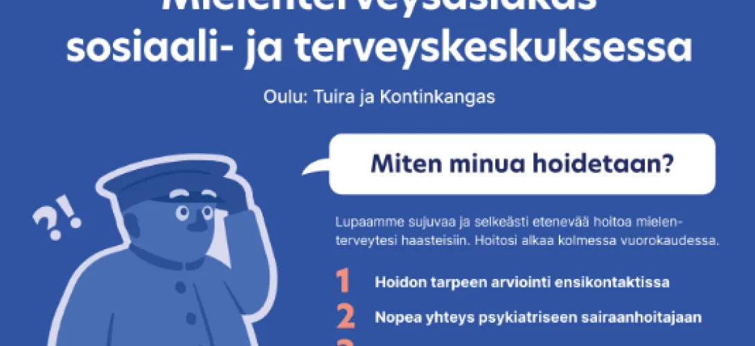 Hoidon jatkuvuusmalli mielenterveysasiakas sosiaali- ja terveyskeskuksessa Pohjois-Pohjanmaan hva, Sujuvat-palvelut valmennus ( RRP, P4, I1)