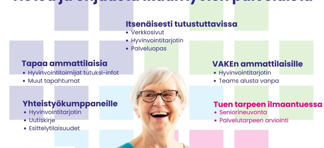 Ohjauksen kehittäminen ikääntyneiden palveluissa, Vantaan ja Keravan hyvinvointialue (RRP, P4,I1, I4)