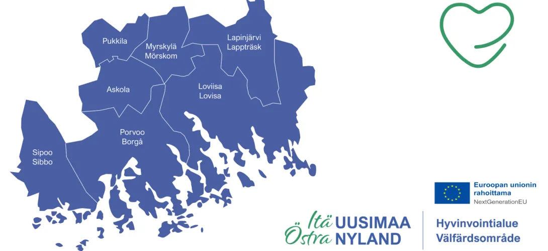 Omatiimimalli Itä-Uudenmaan hyvinvointialueella (RRP, P4, I1)