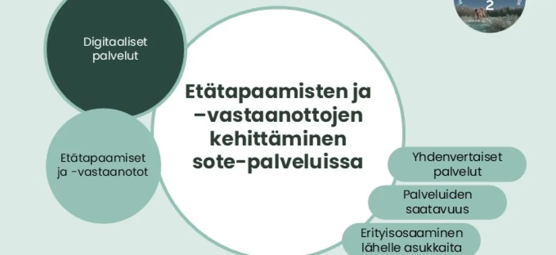 Etätapaamisten ja -vastaanottojen kehittäminen sosiaali- ja terveyspalveluissa, Lapin HVA (RRP, P4, I4)