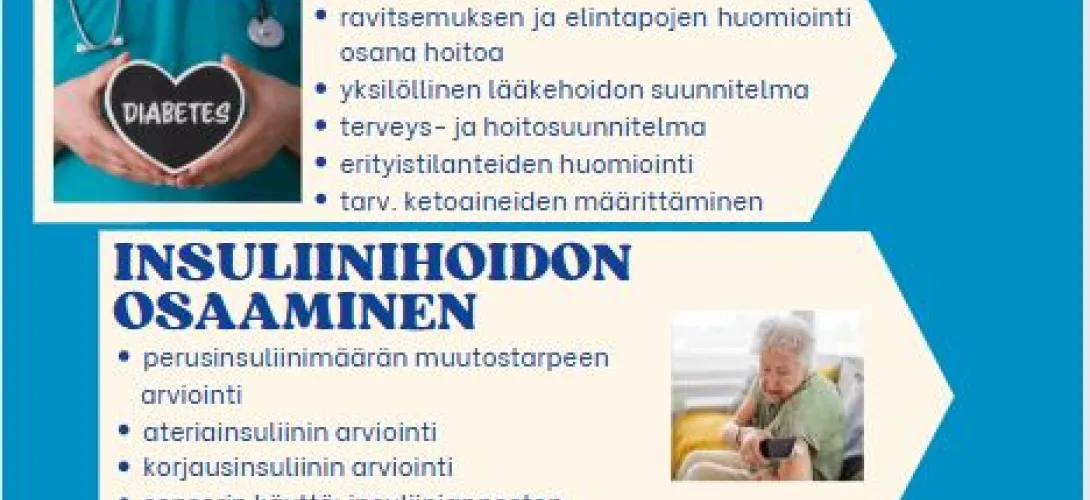 Muistisairaan turvallinen diabeteksen hoito Kotihoidossa, Sujuvat palvelut -valmennus | Etelä-Pohjanmaan HVA (RRP, P4, I1)