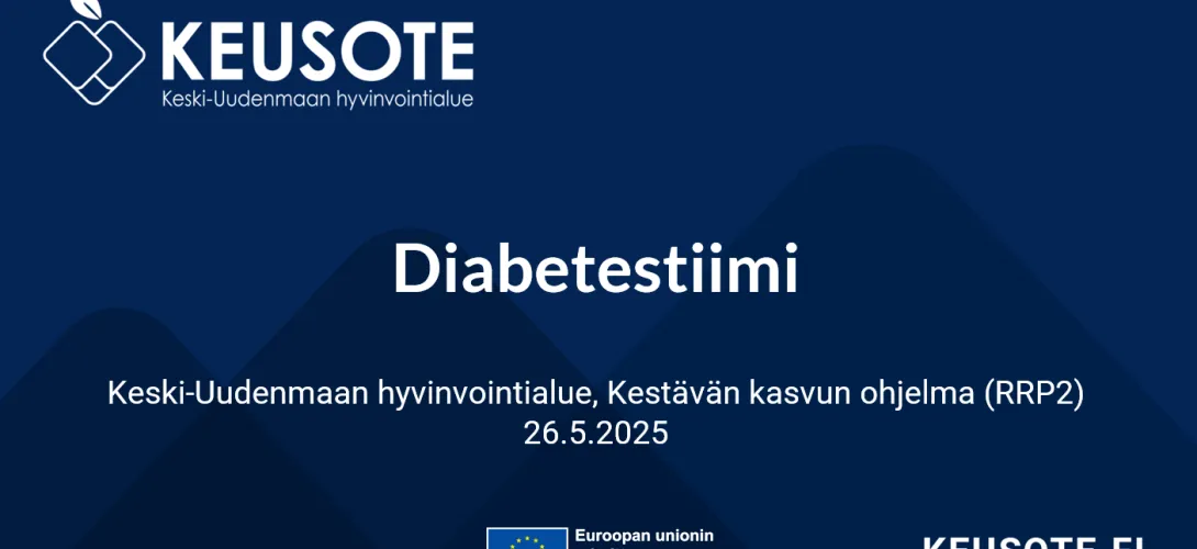 Diabetestiimi, Keski-Uudenmaan hyvinvointialue (RRP, P4, I1)