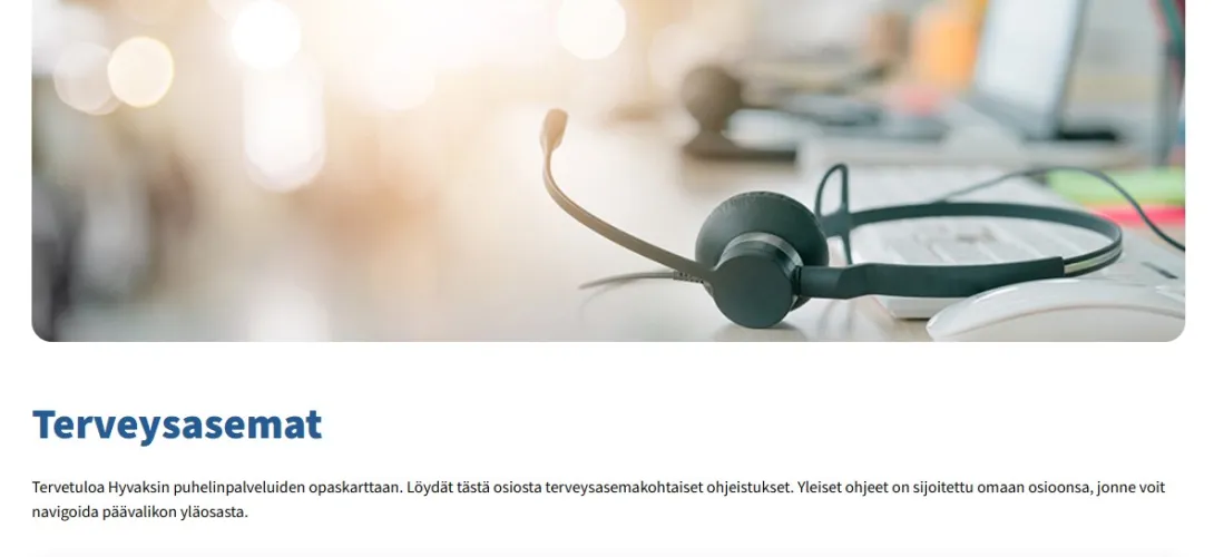 Avosairaanhoidon opaskarttojen päivitys Keski-Suomen hyvinvointialueella  (RRP, P4, I1)