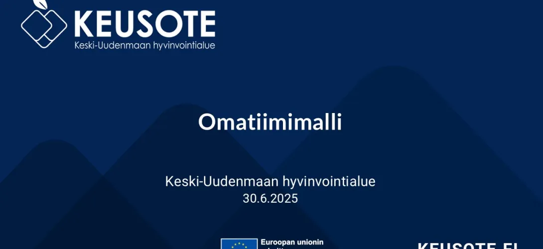 Omatiimimalli,  Keski-Uudenmaan hyvinvointialue (RRP, P4, I1)