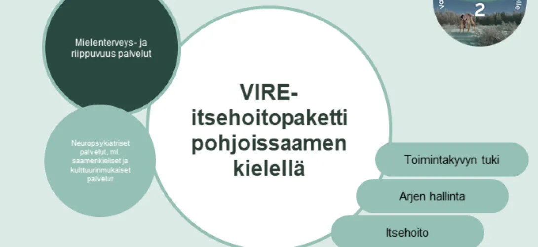 Pohjoissaamenkielinen Vire-itsehoitopaketti, Lapin HVA (RRP, P4, I1)