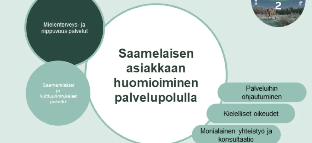 Saamelaisen asiakkaan huomioiminen palvelupolulla, Lapin HVA (RRP, P4, I1)