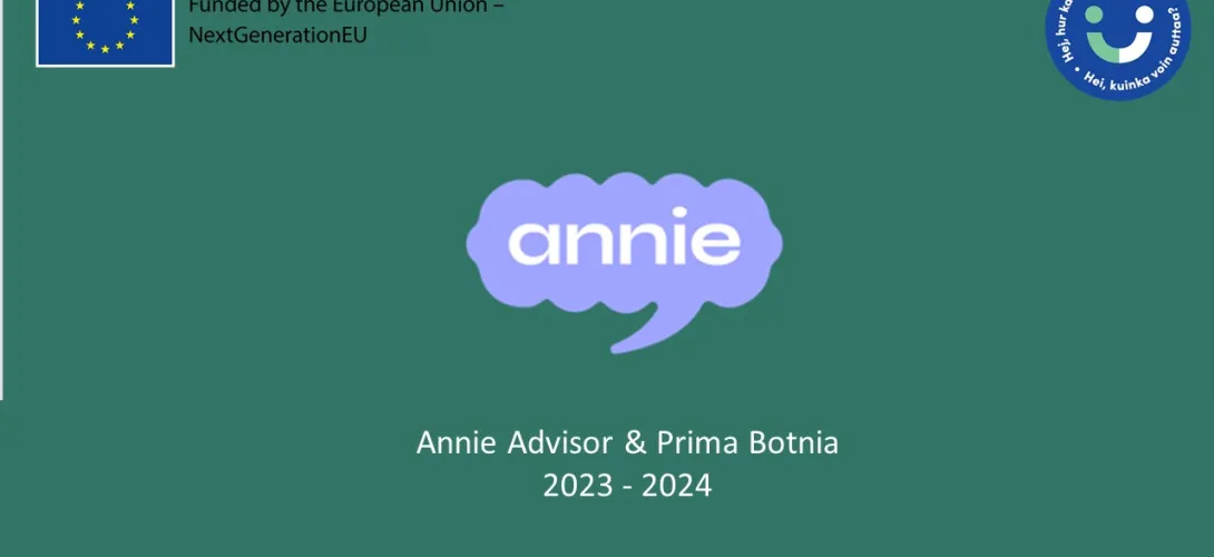 Jotta kukaan ei jäisi ongelmiensa kanssa yksin - Annie-tukiviestit toisen asteen opiskelijoille  (RRP 2, Pilari 4, Inv. 1, Sähköinen perhekeskus ja Nepsy-työpaketti)