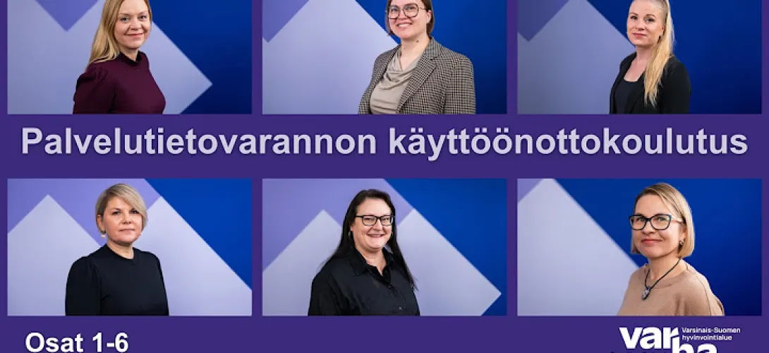 Palvelutietovarannon käyttöönotto Varsinais-Suomen hyvinvointialueen lapsiperhepalveluissa – Työpajaprosessi ja käyttökoulutusmateriaali (RRP, P4, I1, I4)