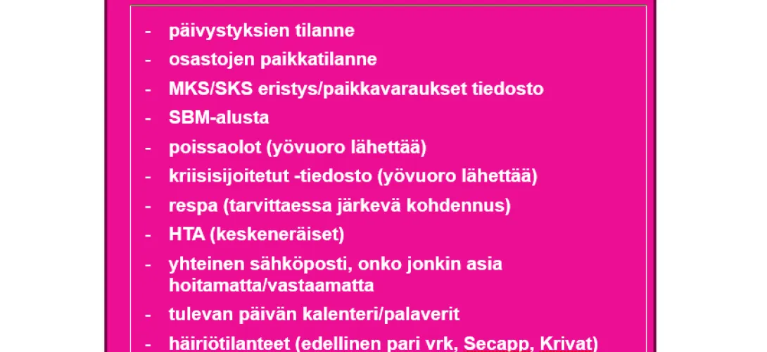Raportointityökalut osana systemaattista tiedonkulkua